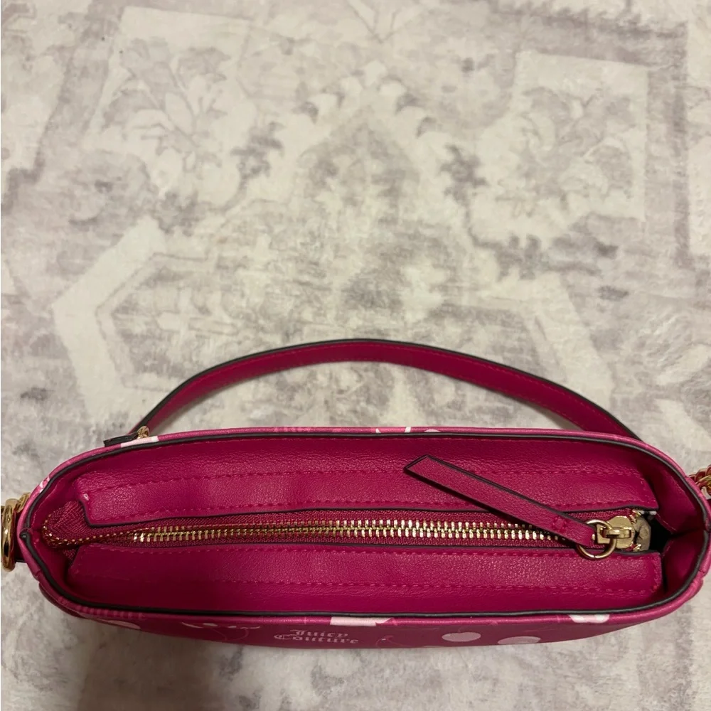 Juicy Couture Hot Pink Cherry Mini Shoulder Bag - Picture 3 of 4